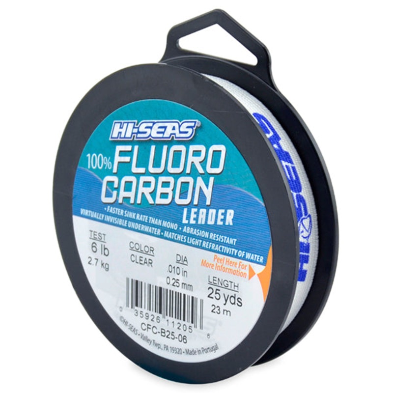 American Fishing Wire 100% Fluorocarbon Leader 25yd 6lb