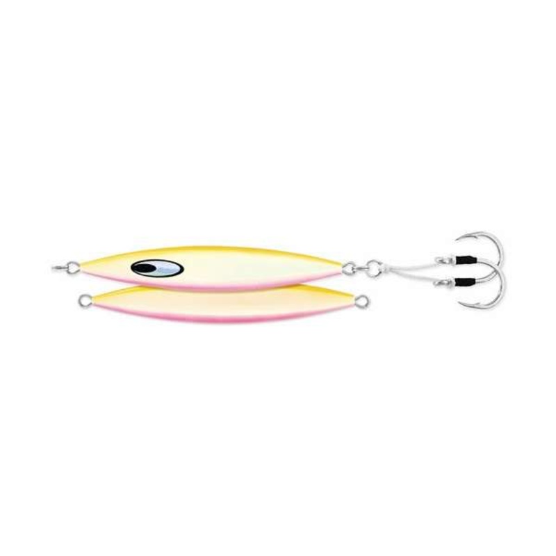 Daiwa Saltiga SLK Metal Jig, 9oz, 9/0 Assist Hooks, Glow