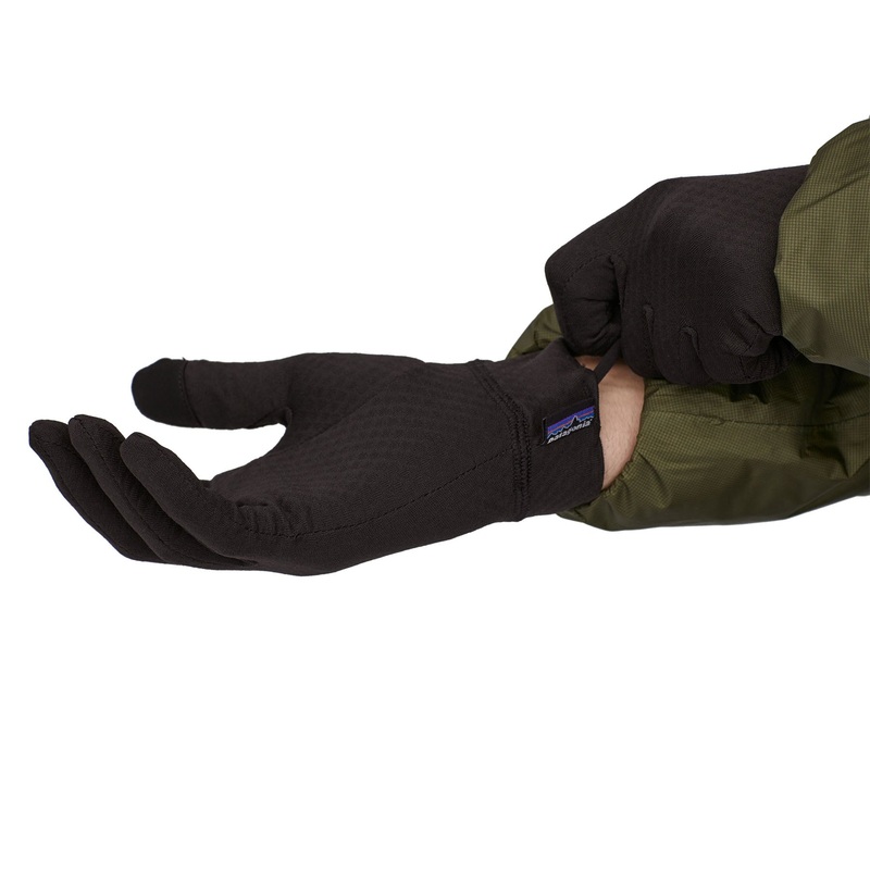 Patagonia Capilene Midweight Liner Gloves Black / BLK XS