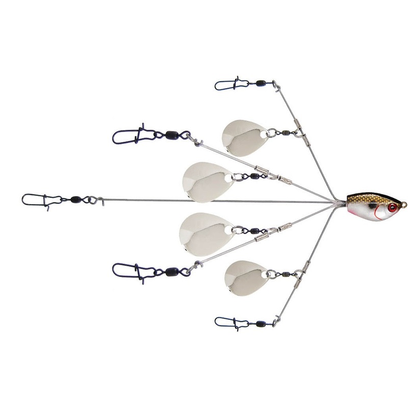 YUM YUMbrella Flash Mob Jr. Bladed Umbrella Rig Colorado Blade
