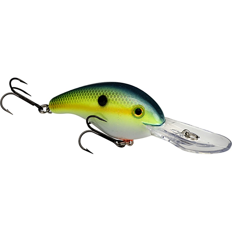 Strike King Pro Model Series 5XD Deep Diving Silent Crankbait – 5/8 oz Chartreuse Sexy Shad