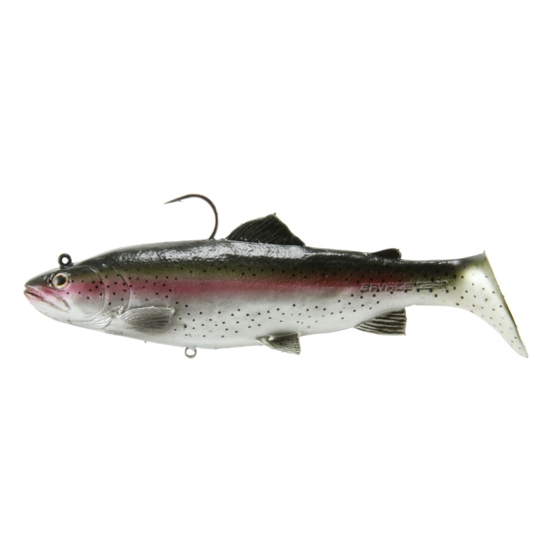 Savage Gear 3D Real Trout Swimbait Soft Body Swimbait Dark Trout 5 inch – 1 1/4 oz