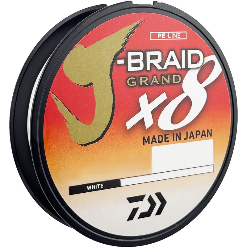 Daiwa J-Braid Grand x8 Braided Line White White 30 lb
