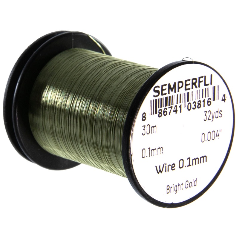 SemperFli Wire 0.1mm Bright Gold