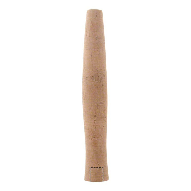 American Tackle 7″ Reverse Half-Wells Fly Grip  Super Grade Cork, Cutout