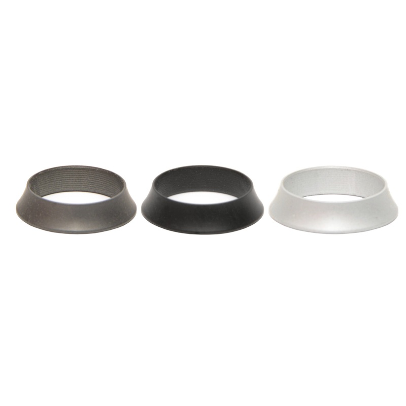 American Tackle FAWC Swooped Aluminum Winding Checks  Matte Finish Matte Black 8.0