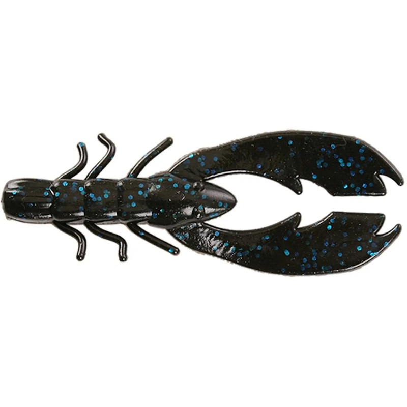 Berkley PowerBait 3″ Chigger Craw (10 Pk) Black Blue Fleck