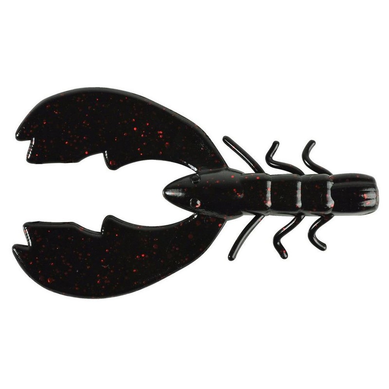 Berkley PowerBait Chigger Craws Black Blue Fleck Length: 4″ – Q’ty: 9pk