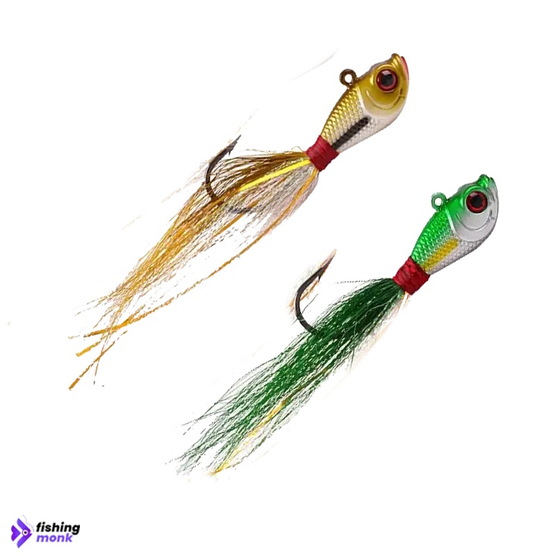 Lucana Bucktail Jig | 110mm | 28g Green White