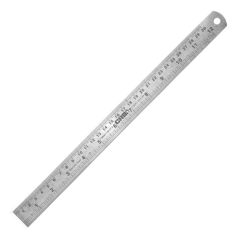 CRB Stainless Steel Ruler  12″ / 30cm