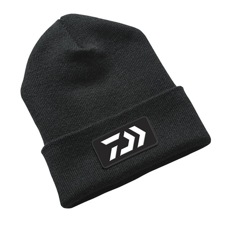 Daiwa D-VEC Knit Roll-up Beanie Hat Black