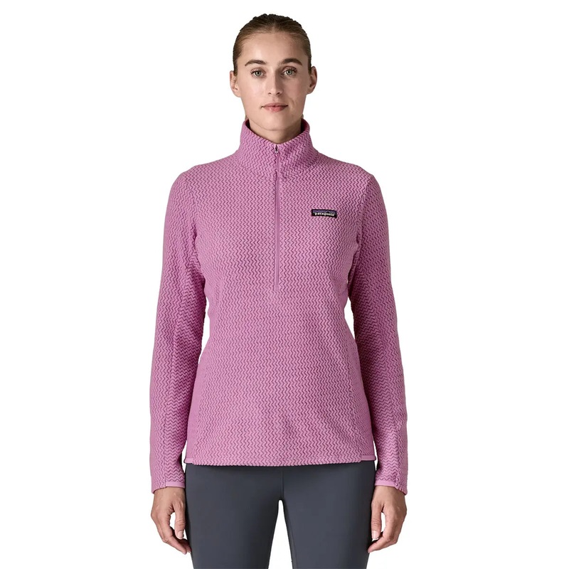 Patagonia W’s R1 Air Zip Neck Brisk Purple / BKPL XXS