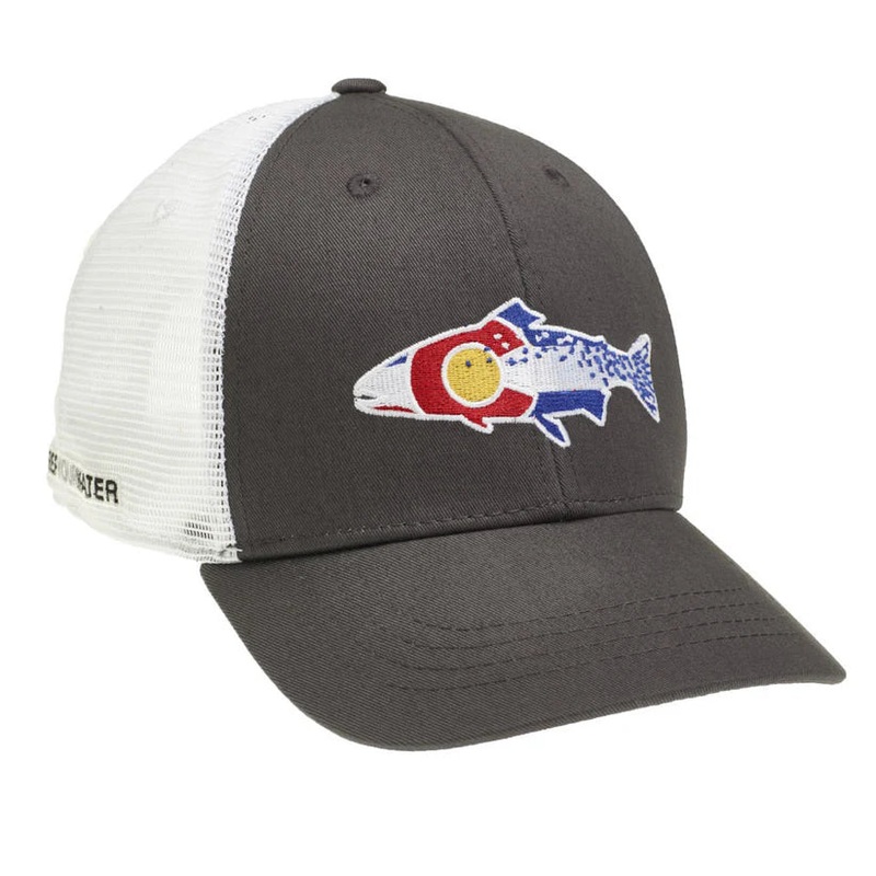 Rep Your Water – Colorado Cutthroat Hat Gray/White
