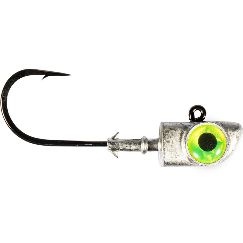 Z-Man DieZel Eye Jig Heads Charteuse, 6/0 – 1 1/2 oz