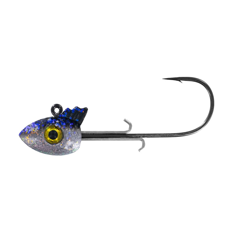 Big Bite Baits Tru-X Swimmer Heads 3/16 oz (3 Pk) Bare Shad