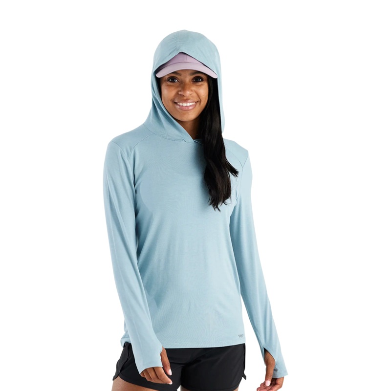 Free Fly Women’s Bamboo Shade Hoodie II Bright White X-Small