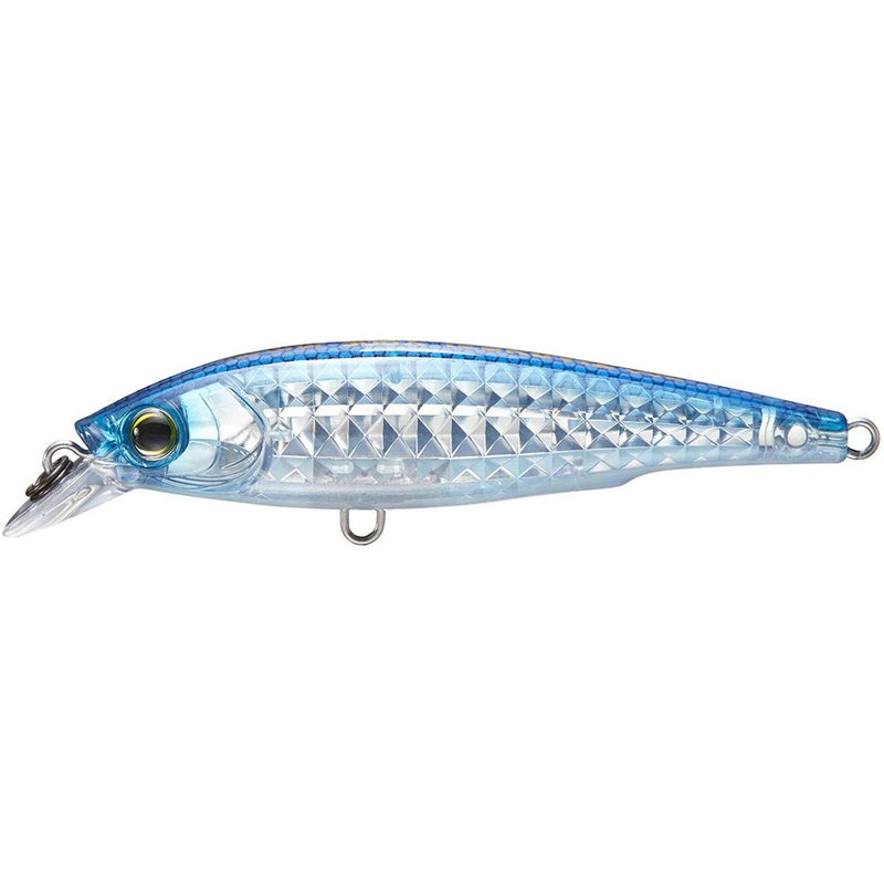 Yo-Zuri 3DR-X Floating Minnow 80mm – 3.125 Inch Clear Pro Blue 3.125 inch – 5/16 oz