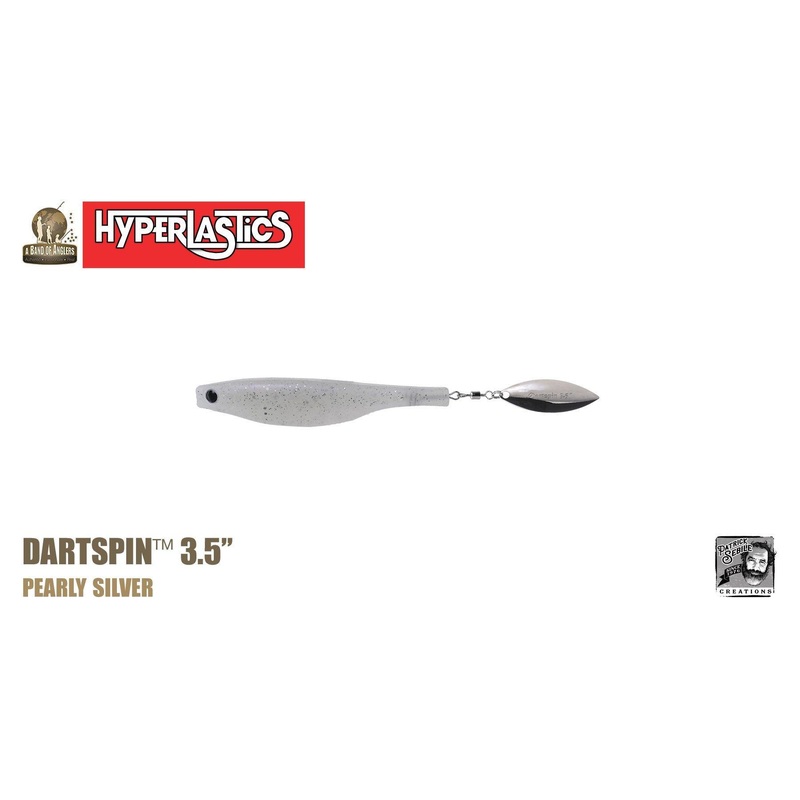 Hyperlastics Dartspin Lures Length: 3.5″ – Weight: 1/8oz – Q’ty/Pk: 2 Glow
