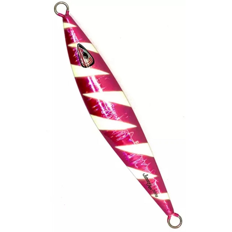 JOHNNY JIGS UNRIGGED FLAT BACK SLOW PITCH JIGS PINK GLOW 130G