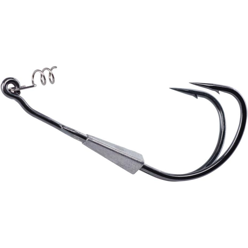 Berkley Fusion19 Weighted Frog Hook Smoke Satin 4/0