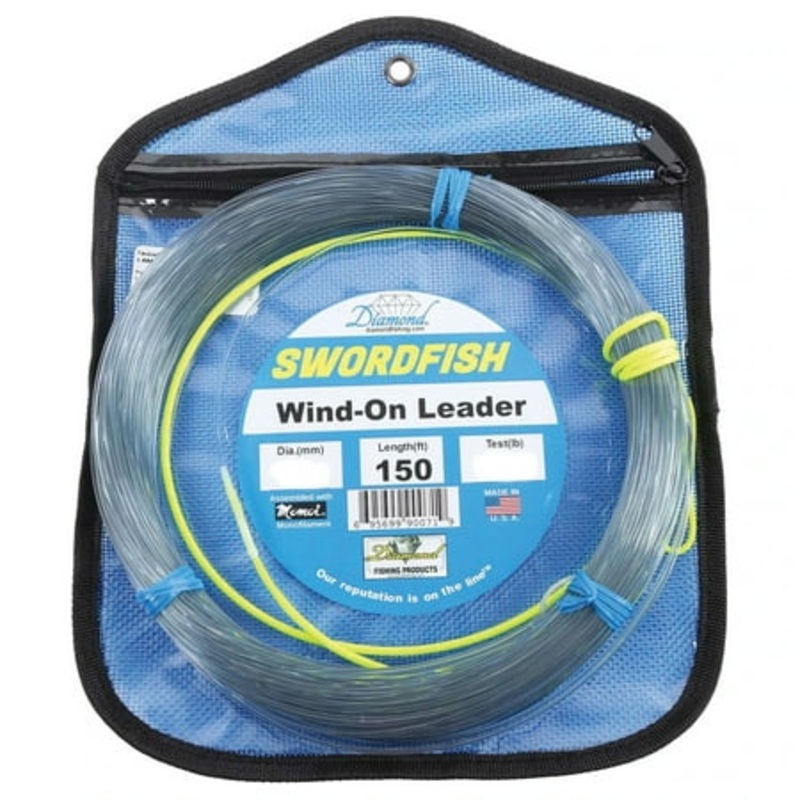 Diamond Swordfish Wind On Leader 200# test Smoke Blue 150′