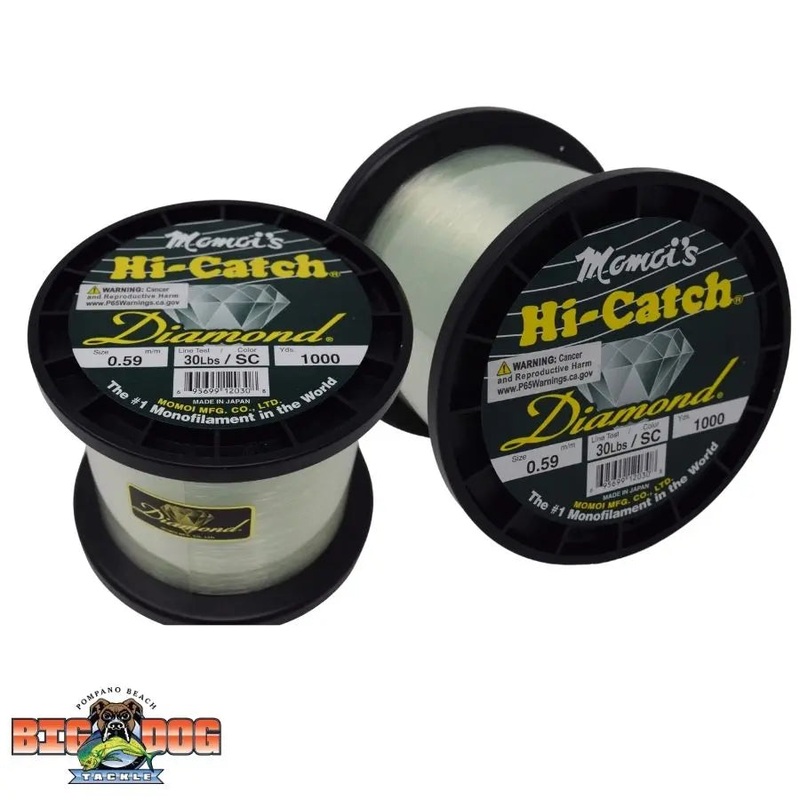 MOMOI HI-CATCH DIAMOND MONOFILAMENT LINE 1000 YARDS SPECIAL CLEAR 12LB