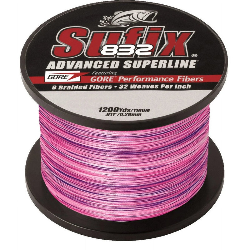 SUFIX 832 ADVANCED SUPERLINE BRAID 1200YDS SUNRISE 30lb