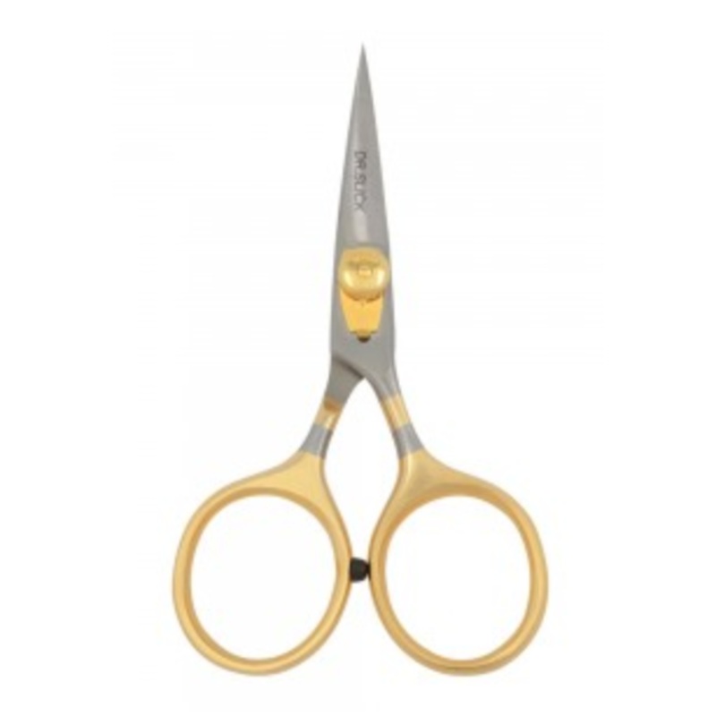 Dr Slick 4 1/2″ Gold Loops Razor Hair Straight Scissor