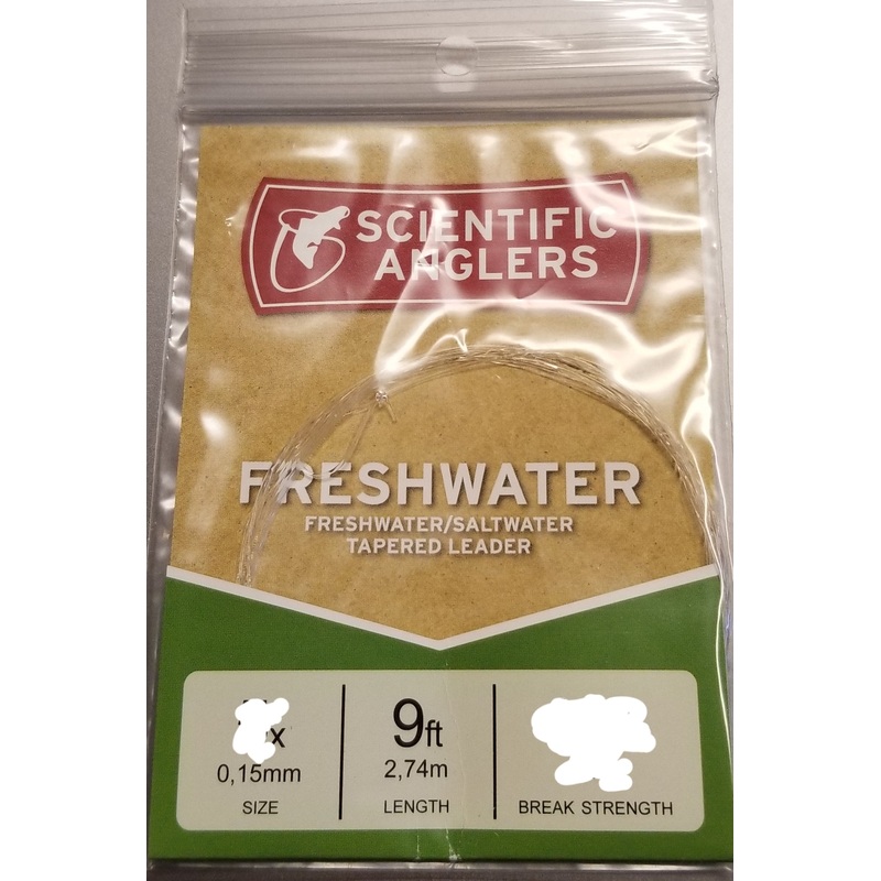 Scientific Anglers Freshwater Tapered 9 ft. Leader Single Pack 3X