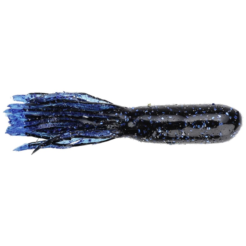 Strike King Pro Model 3.5″ Tube (8 Pk) Black Blue Flake