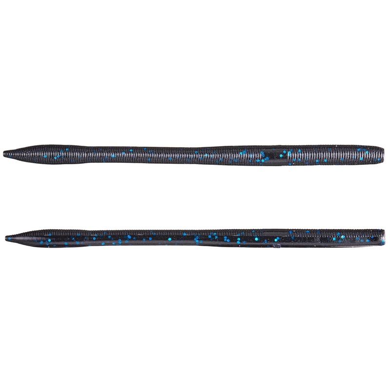 Yamamoto 6″ Sensei Worm Black Blue Flake