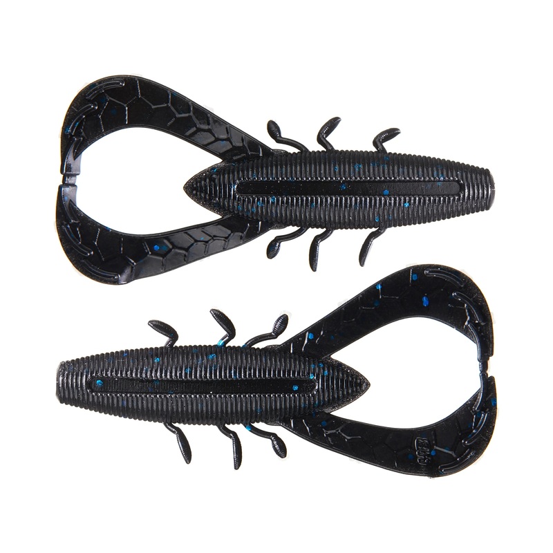 Yamamoto 3.5″ Nuki Bug (6 Pk) Black Blue Flake