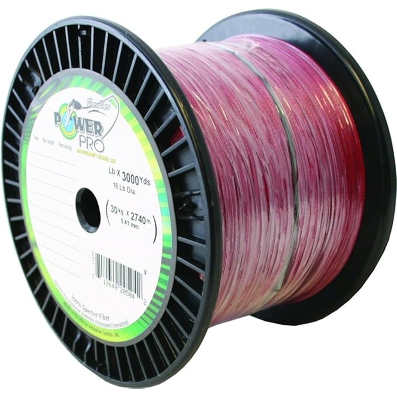 Power Pro Spectra Braided Fishing Line 100lb 3000yd, Vermillon