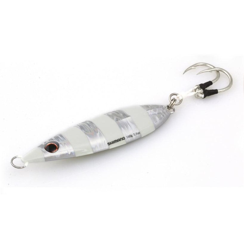 Shimano Butterfly Flat-Fall Jigs Anchovy Length: 3 3/4″ – Weight: 2 7/8oz