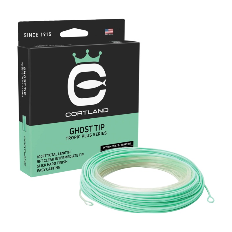 Cortland Ghost Tip – Tropic Plus Series Fly Line Clear / Seafoam WF7I/F