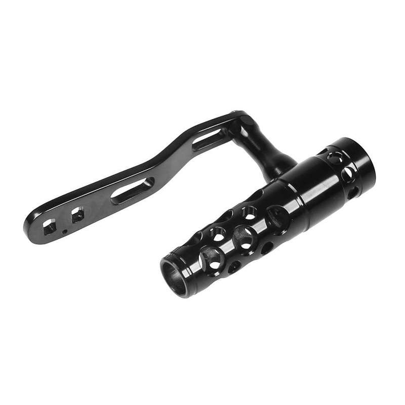 Jigging World – Power Handle for Shimano TLD 15 Lever Drag Reels Black Arm / Black Aluminum T-Bar