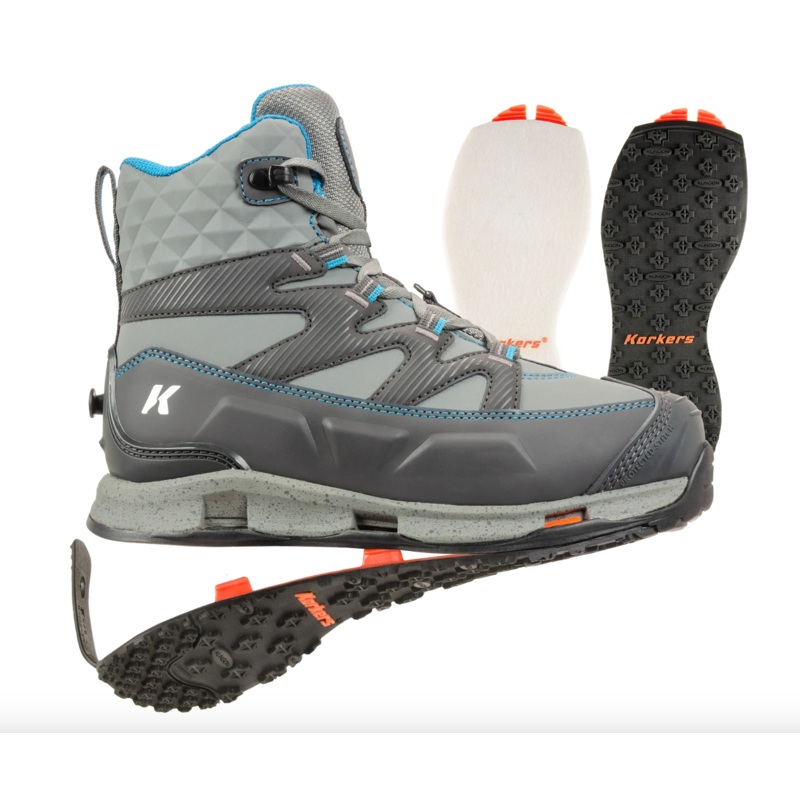 Korkers Women’s Bantam Lite Wading Boot Felt & Kling-On Soles 7