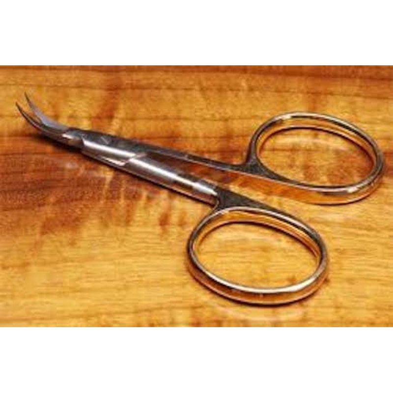 Dr. Slick Arrow Scissors 3.5″ Gold Loops Curved