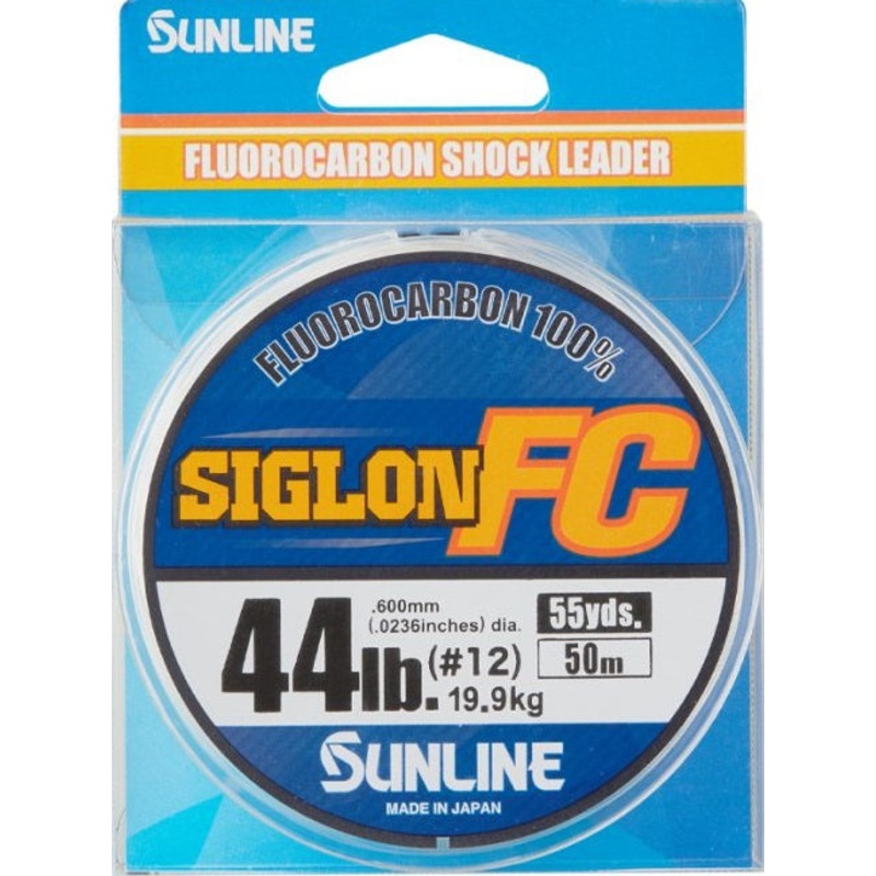 Sunline Siglon Fluro Carbon | 30m – 50m #1.25. 6lb.  2.8kg | 0.200mm 50m Clear