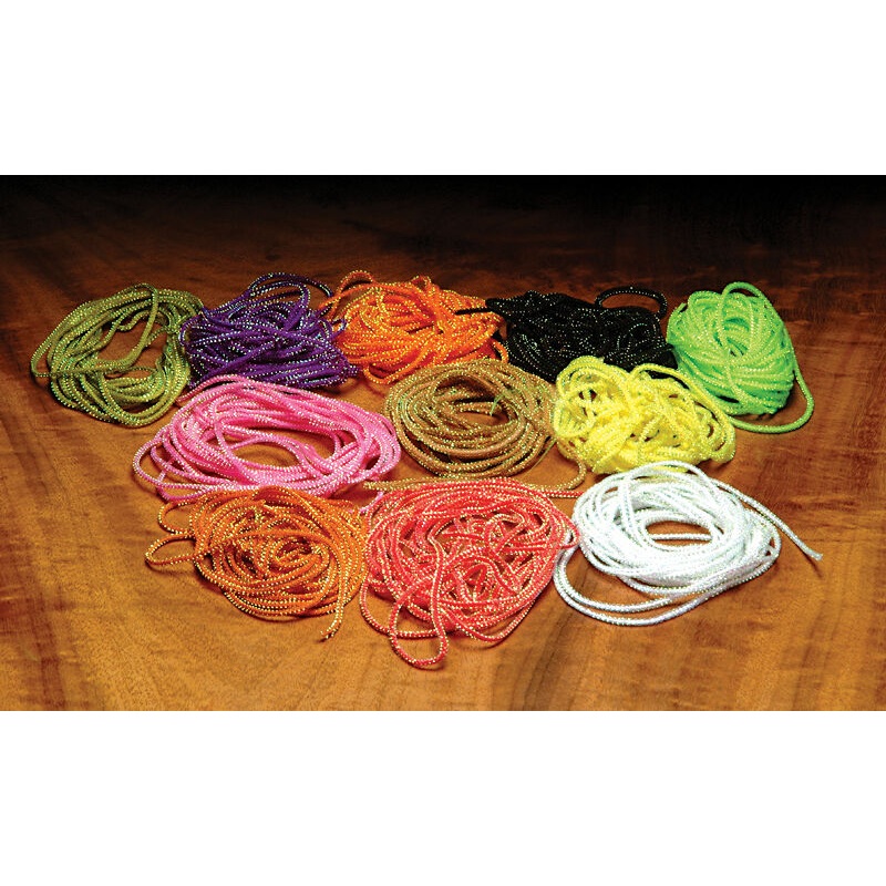 Hareline Pearl Core Braid Pink