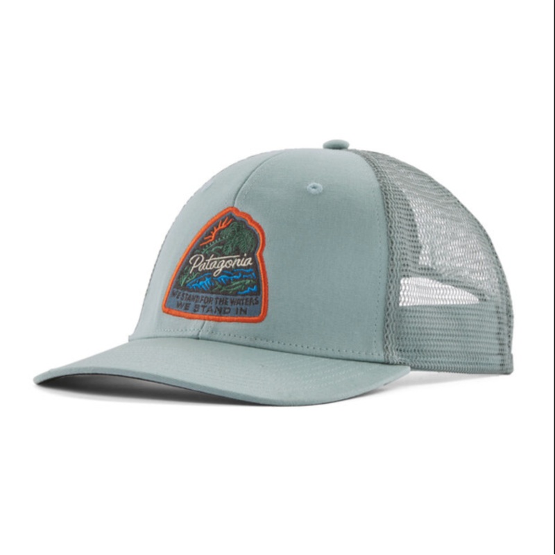 Patagonia Take a Stand Trucker Hat – Bayou Badge: Thermal Blue Sale