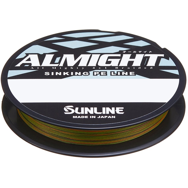 Sunline Almight HSG Olive Camo Braided Line Standard Spools – 165 Yards Olive Camo 7 lb – 165 Yards