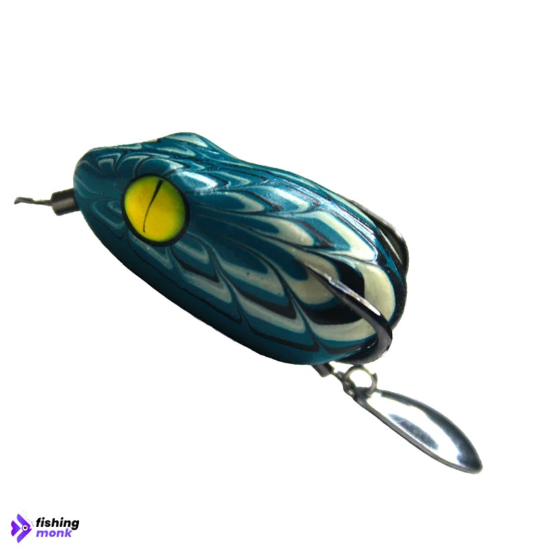 Bravvo Angsa Hand Made Soft Frog Lure | 4cm | 7-8g Blue White