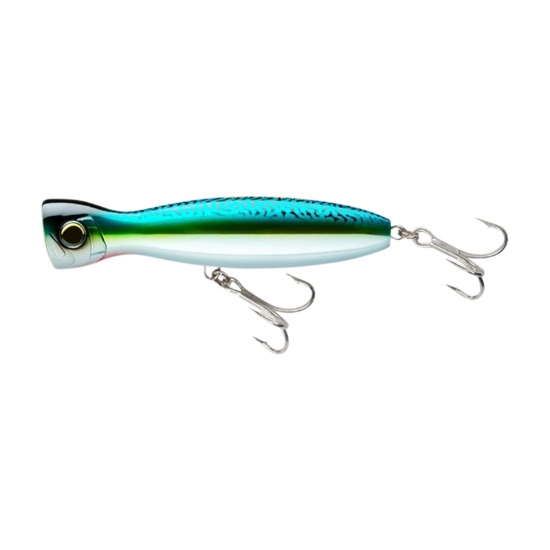 Yo-Zuri Mag Topwater Popper  Long Cast, Heavy-Duty Saltwater Popper Black Back 4″