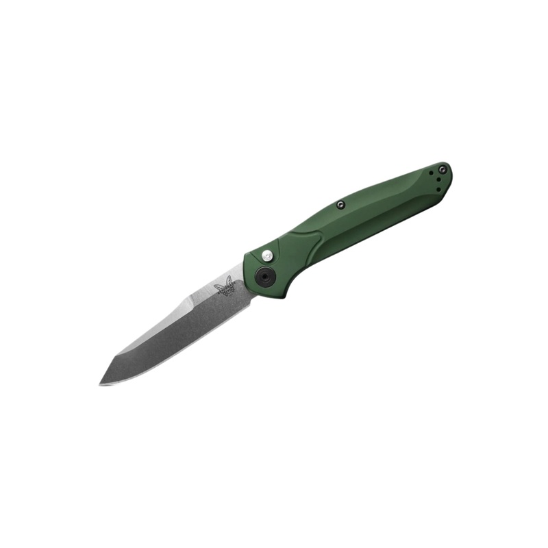 Benchmade Auto Osborne Green Aluminum / Stainless Steel Blade