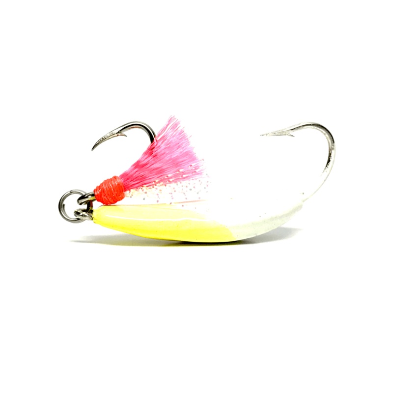 Candy Yellow Pompano Jigs with Teasers 1/4oz Candy Yellow