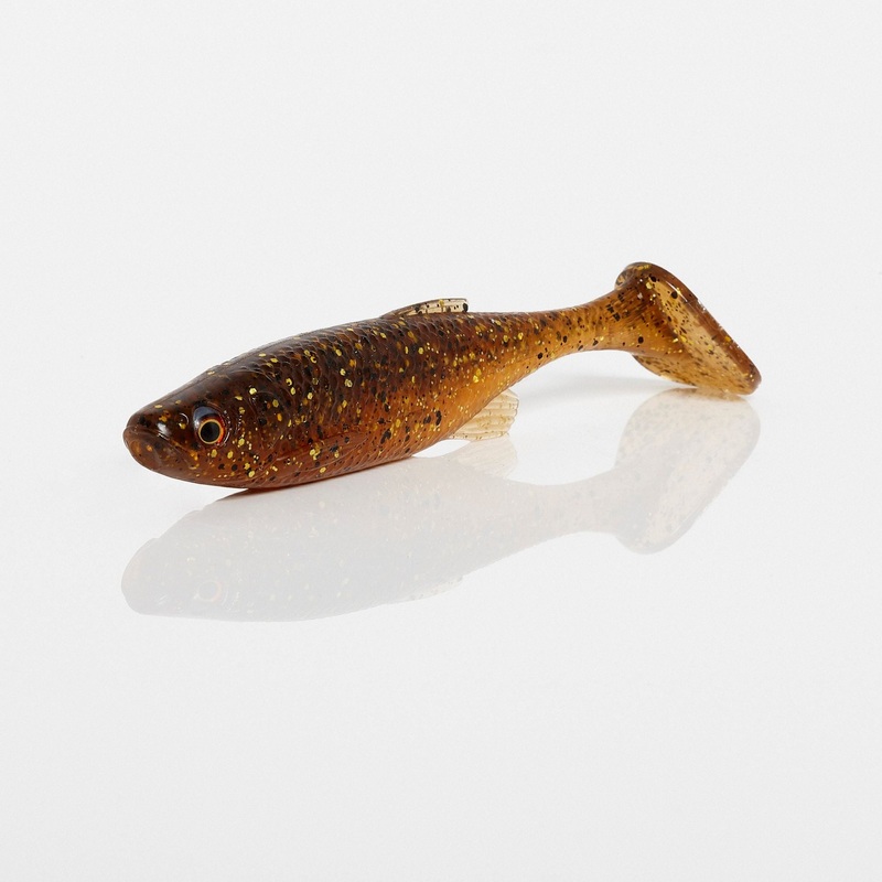 Savage Gear Fat T-Tail Minnow Olive Hot Orange 3.5 in