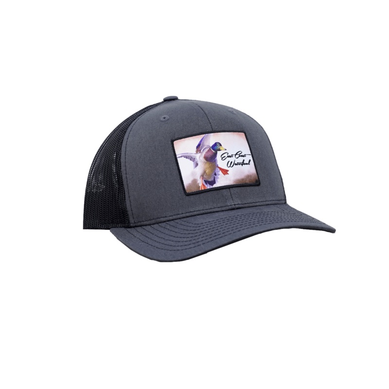 Drake Mallard Duck Trucker Hat Charcoal/Black