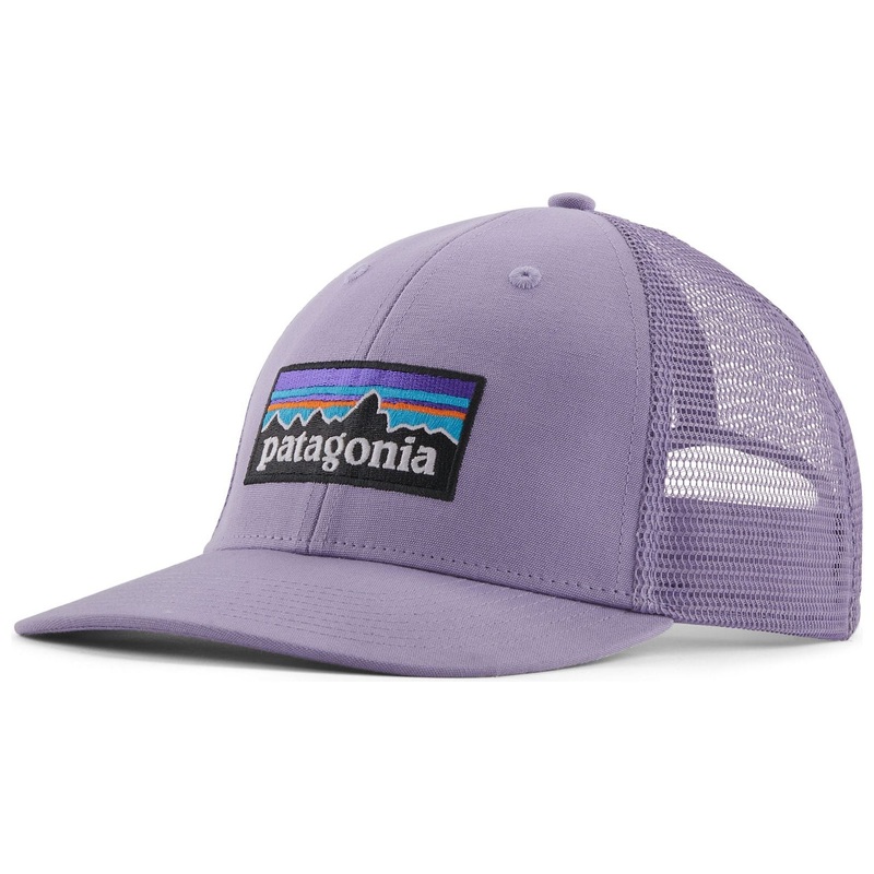 Patagonia P-6 Logo LoPro Trucker Hat Concrete Purple Sale Concrete Purple