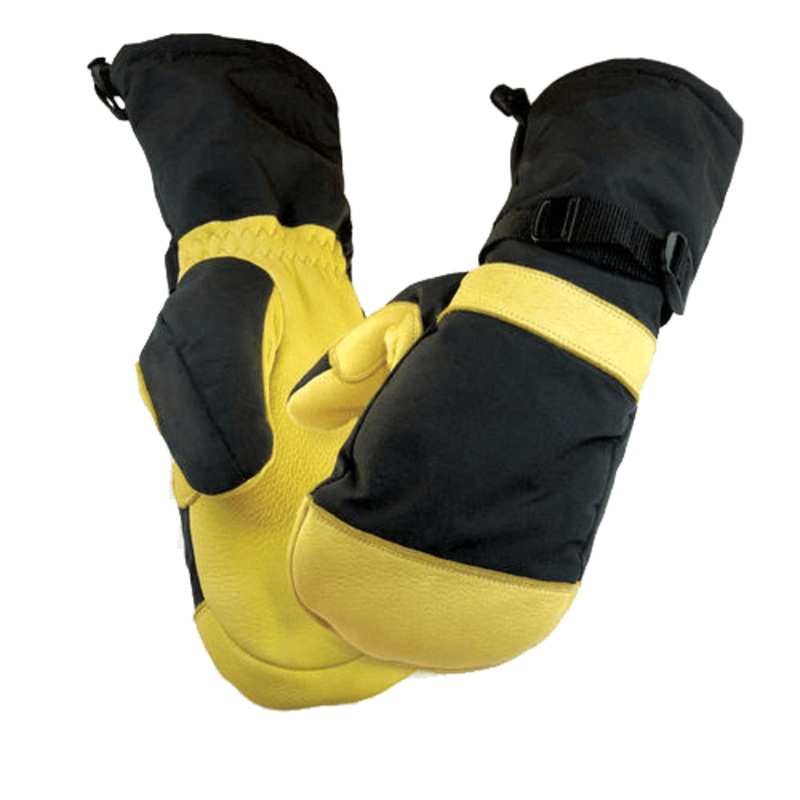 Cold Weather  Mens Deerskin Musher Mitt  Tan (Lined) SM